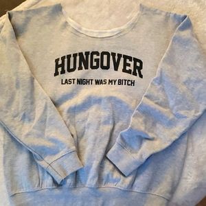 Off the shoulder sweatshirt